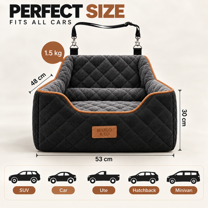Marlo&Co™ Plush Front Dog Car Seat