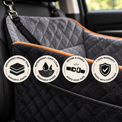 Marlo&Co™ Plush Front Dog Car Seat